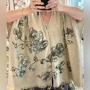 Anthropologie Cashmere Silk Shawl